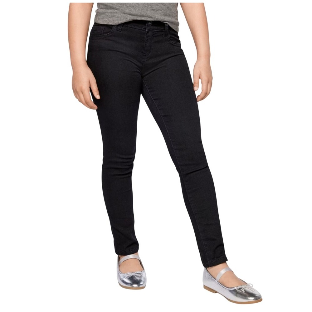 The Children's Place Super Skinny Jeans Girls 14 Plus Black Stretch‎ Denim Pants